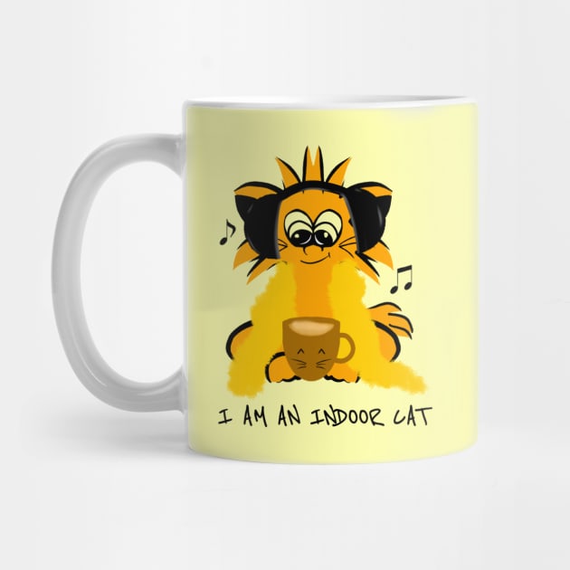 I am an indoor cat - Introvert cat - Indoorsy by Saishaadesigns